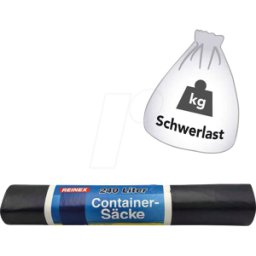 REINEX 1340 - Bolsas Reinex de alta resistencia 240,0 l negro 45,0 µm, 5 pieza