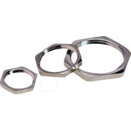 LAPP 52003530 - Contratuerca, hexagonal, PG 16, ancho de llave 26 mm, plateado
