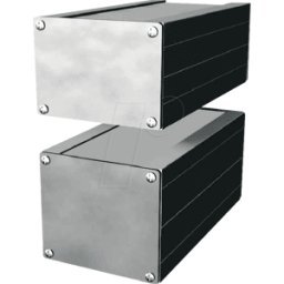 PROMA GEH EG 2 - Carcasa de aluminio, 168 x 103 x 56 mm, color plateado