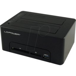 LC POWER LC-DOCK-U3-CR - Estación de acoplamiento 2x 2,5"/3,5" SATA, concentrador