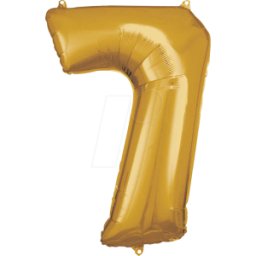 AMSC BALLON 7 GO - AMSCAN foil globo número 7 oro