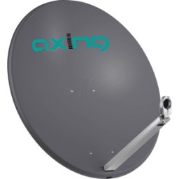 AXING SAA80-02 - Espejo SAT, aluminio, 80 cm, antracita