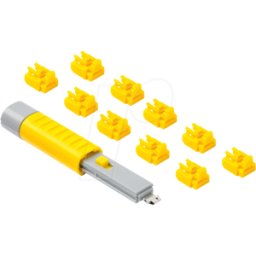 SMARTKEEPER SK NL03PKYL - Cerradura de puerto, RJ45, 10 piezas, con llave, amarillo