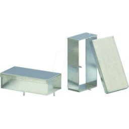 TEKO 3710 - Carcasa de chapa de acero, 54 x 50 x 19 mm (plata)
