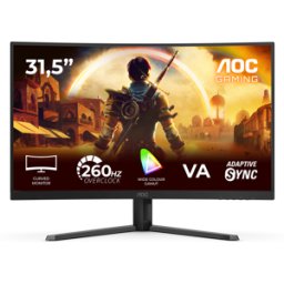 AOC Monitor Curvo Gaming 31.5" C32G42ZE VA FHD 260Hz HDR10 Curved