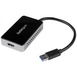 StarTech.com Adaptador de Vídeo Externo USB 3.0 a HDMI con Hub USB 1 Puerto - Tarjeta Gráfica Cable