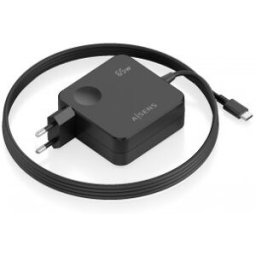 Cargador de Pared Aisens ASCH-1PD65WL80-BK/ 1xUSB Tipo-C/ 65W/ Negro