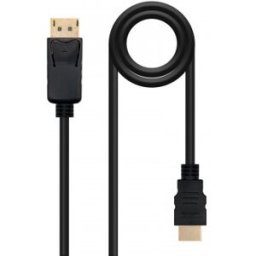 Nanocable Cable Conversor DISPLAYPORT a HDMI, DP/M - HDMI/M - Negro - 1 m