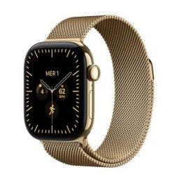 Apple Watch Series 12 (GPS + Cellular) - Caja de titanio en oro brillante (42 mm) - Pulsera Milanese