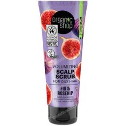 Organic shop exfoliante de cuero cabelludo voluminizador para cabello gra