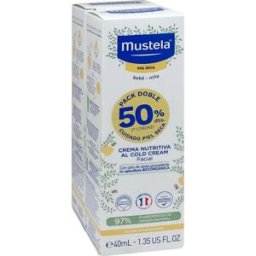 Mustela Duplo Cold Cream Crema Facial Bebé 2x40 ml