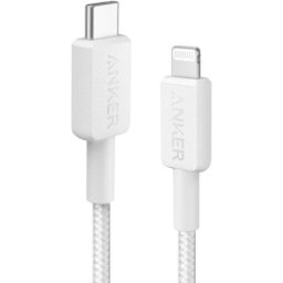 Anker Cable Trenzado de USB-C a Lightning 0.9m Blanco
