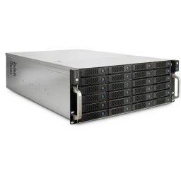 Servidor Inter-Tech 4U-4724 24 bahías Hot-swap SAS SATA USB 2.0 4U rack gris