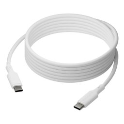 Cable USB-C a USB-C DBRAMANTE1928 Blanco 3 m Carga Rápida Compatible Power Delivery