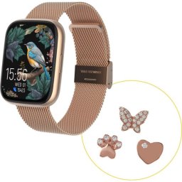 Forever ForeVigo 4 Bluetooth 1,95" Rosa Correa Única IP68 Pulsómetro Tensiómetro