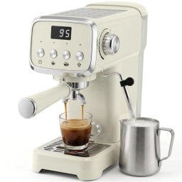Cafetera espresso semiautomática Rolipo 1,2 L 20 bares 1350 W con vaporizador
