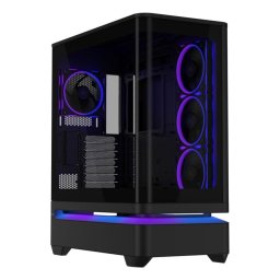 Caja ASUS Prime AP304 TG ARGB negra con 4 ventiladores ARGB