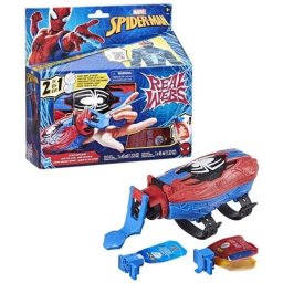 Lanzador de muñequera Hasbro Marvel Spider-Man Real Webs Ultimate Web Blaster 2 en 1