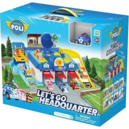 Garaje de Juguete Silverlit Robocar Poli HQ Garage con 1 Vehículo y Ascensor