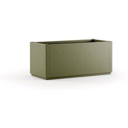 Jardinera Stefanplast Ethica 100 x 43 x 35 cm Efecto Madera 80 L Verde