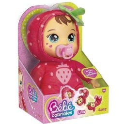 Muñeca de peluche Lansay Mon Bébé Cabrioles Lina La Fraise con volteretas y chupete incluido