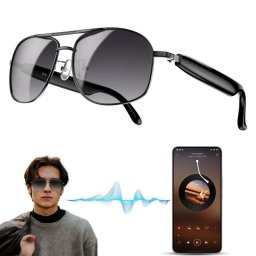 Blackview Gafas Inteligentes Altavoces Protección UV Batería 6h Negras