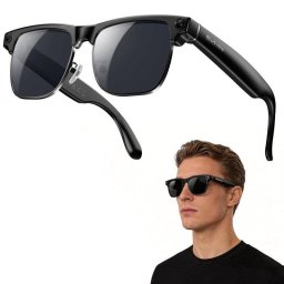Blackview BV200 Gafas inteligentes Cámara 8 MP IA integrada Traductor Bluetooth 6.0 Negro