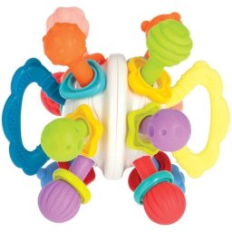 Anillo de Dentición Nûby Twist Ball Multicolor con Sonajero