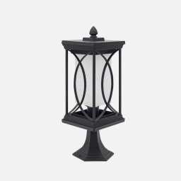 Lámpara de Exterior Sobremuro Fabrilamp Garden Negro 39x16x16 cm