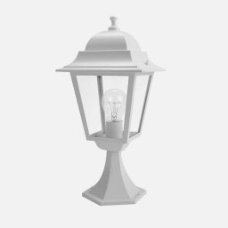 Lámpara de exterior Fabrilamp Spica Blanco Aluminio IP44 1xE27