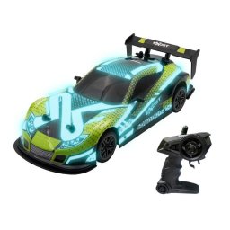 Vehículo Teledirigido EXOST Flash Light 1:14 Verde con Efectos Luminosos