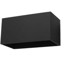 Sollux Lighting Lámpara de pared negro aluminio alt. 10 cm