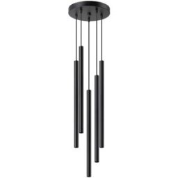 Sollux Lighting Lámpara de techo negro acero alt. 110 cm