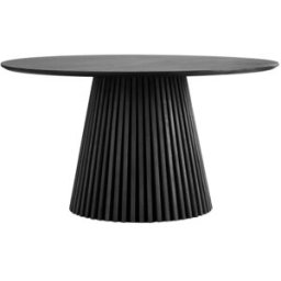 Moloo Mesa de comedor redonda para 4/6 personas ø140 cm roble negro