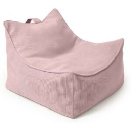 MeowBaby Puf sillón infantil en pana fina, rosa