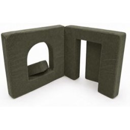MeowBaby Módulo arco infantil 160 cm en pana fina, verde bosque
