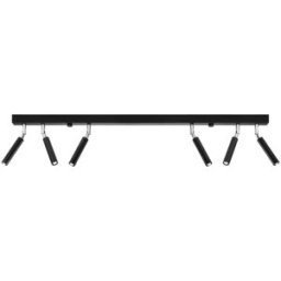 Sollux Lighting Lámpara de techo negro acero alt. 20 cm