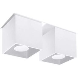 Sollux Lighting Lámpara de techo blanco aluminio alt. 12 cm