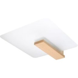 Sollux Lighting Lámpara de techo madera natural madera/vidrio alt. 48 cm