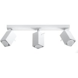Sollux Lighting Lámpara de techo blanco acero alt. 16 cm