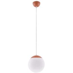 Sollux Lighting Lámpara colgantes ocre rojo acero/vidrio alt. 110 cm