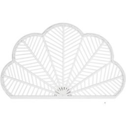 NIYLO Conjunto de 2 cabeceros de bambú blanco 118x2x71 cm cama 90-105