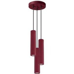 Sollux Lighting Lámpara colgantes borgoña aluminio alt. 108 cm