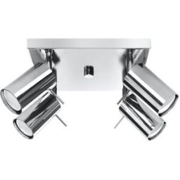 Sollux Lighting Lámpara de techo cromo acero alt. 16 cm