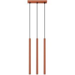 Sollux Lighting Lámpara de techo ocre rojo acero alt. 30 cm