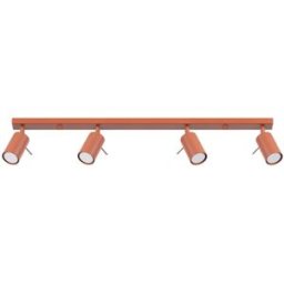 Sollux Lighting Lámpara de techo ocre rojo acero alt. 81 cm