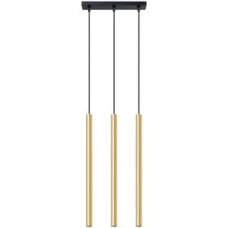 Sollux Lighting Lámpara de techo brillo dorado acero alt. 52 cm