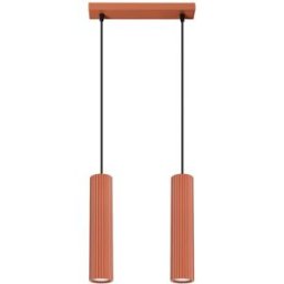 Sollux Lighting Lámpara de techo ocre rojo aluminio alt. 30 cm