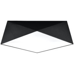 Sollux Lighting Lámpara de techo negro cloruro de polivinilo alt. 15 cm