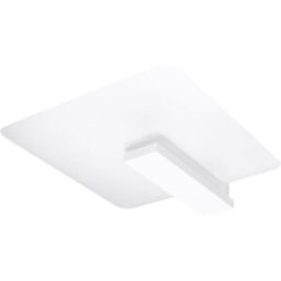 Sollux Lighting Lámpara de techo blanco madera/vidrio alt. 48 cm